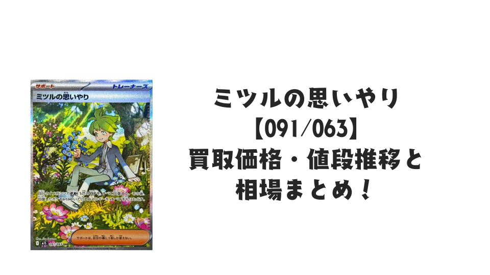 ミツルの思いやり SAR【091/063】