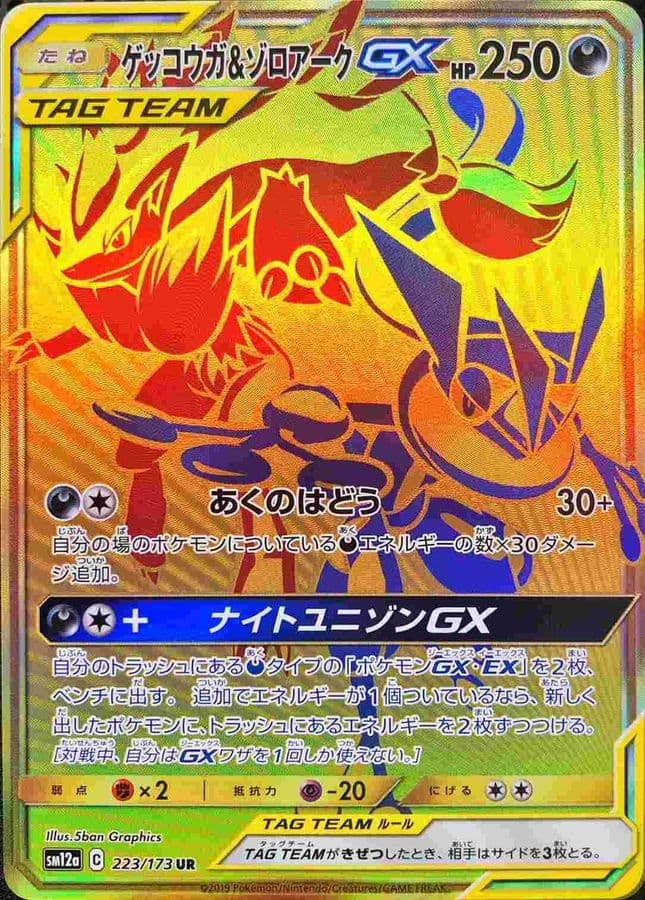 ゲッコウガ＆ゾロアークGX(223/173) [sm12a] {UR}